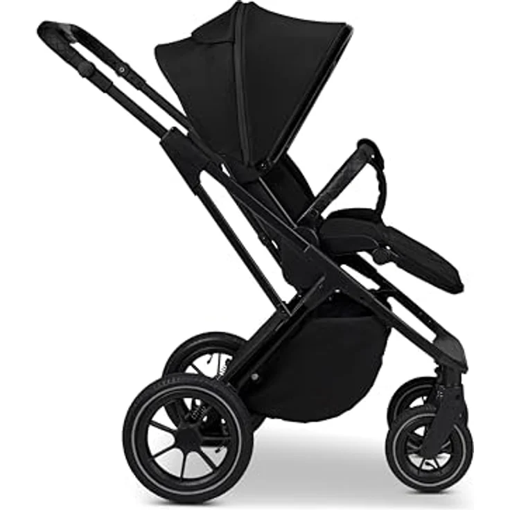 Moon PIÙ Kinderwagen / Kombikinderwagen, vielseitig und komfortabel für Kinder, schwarz – Bild 5
