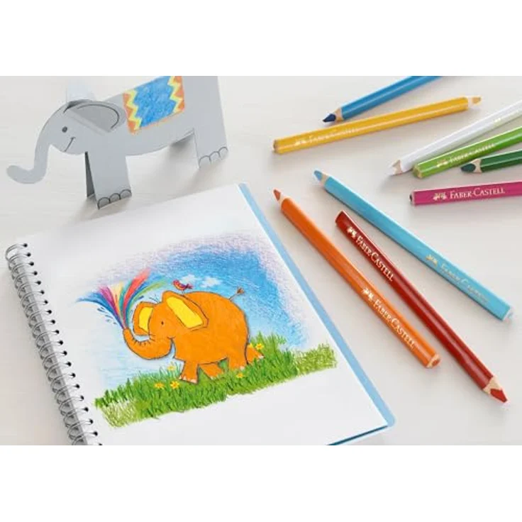 Faber-Castell Buntstift dreikant Jumbo 12er – Bild 5