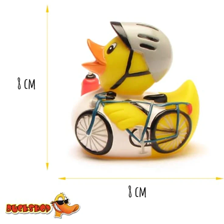 Duckshop I Badeente Radrennfahrer I Fahrrad Quietscheentchen I Rennrad Quietscheente I Wannen-Spielzeug für Kinder – Bild 4