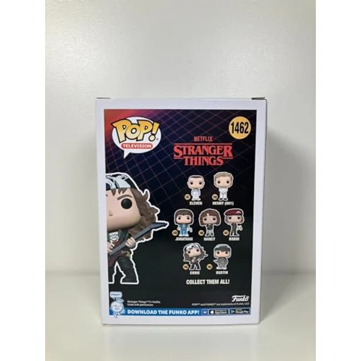 Funko Pop! TV: Stranger Things - Hunter Eddie mit Guitar - Metallisch - Vinyl-Sammelfigur, 9,5 cm, offizielles Merchandise für Klassiker-Fans – Bild 3