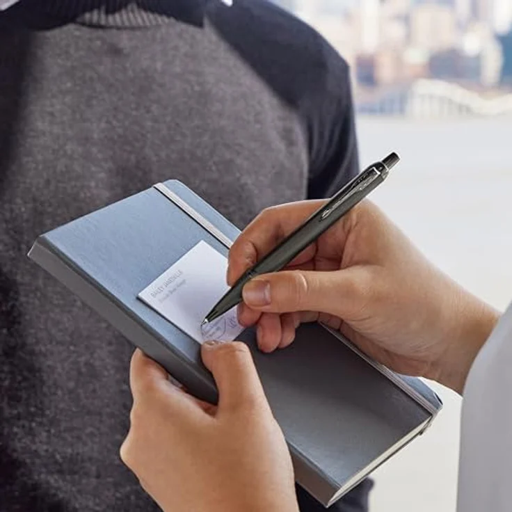 Parker Pen IM Monochrome, Kugelschreiber mit vollmetallischem Körper, schwarz und bronze – Bild 2