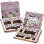 younikat Aufkleber-Set passend für Merci Schokolade -Danke Oma- mit vorgedruckten Aufklebern I selbstklebend I kreative Geschenk-Idee I Individuell I ohne Schokolade I dv_942