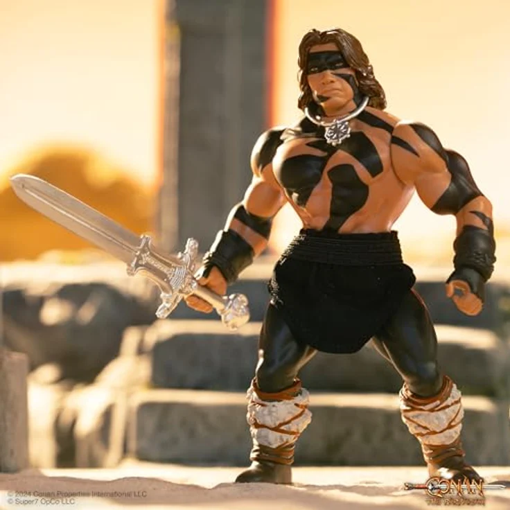 Super7 Conan der Barbar 1982 Vintage Collection Actionfigur, Wave 1 Conan Warpaint, 14 cm mit Zubehör – Bild 4