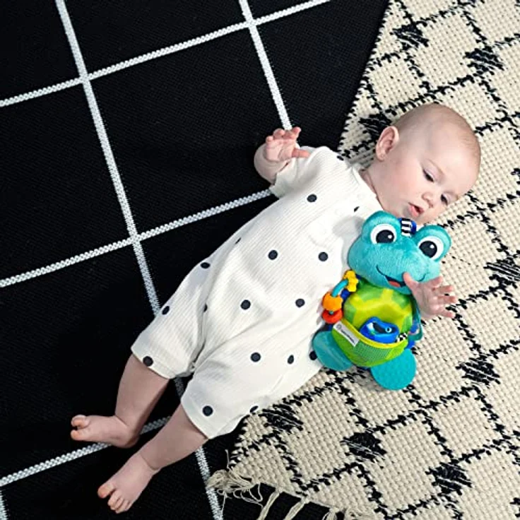 Baby Einstein Neptune, sensorisches Kuscheltier mit Plüschaktivität, knisternde Geräusche und kontrastreiche Farben, abwischbar – Bild 14