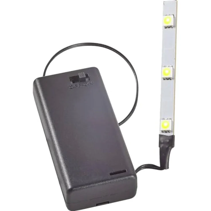 Kahlert Licht 69911 LED-Beleuchtungsstreifen mit Batteriebox, schwarz - Preisvergleich – Bild 2