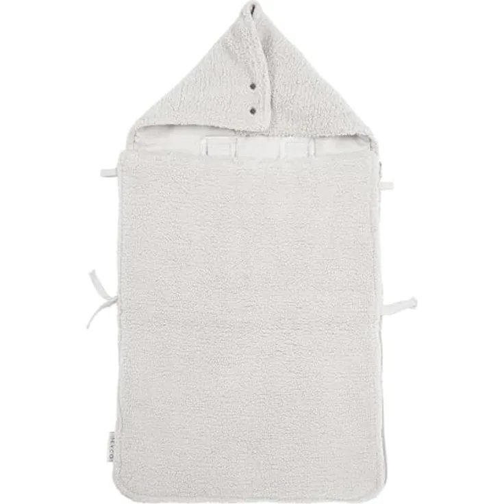 Meyco Baby Teddy Fußsack Greige 40x82cm Einzelpackung