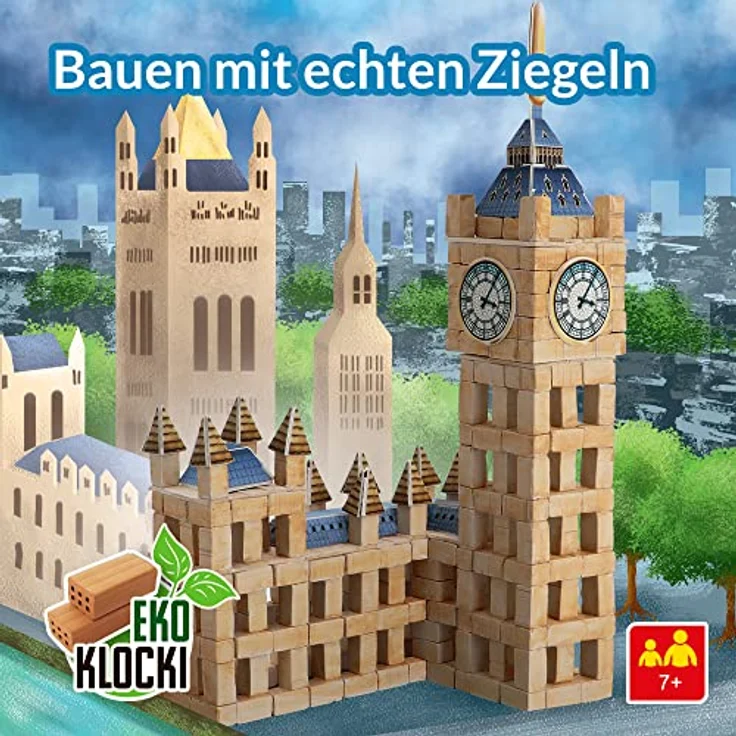 Trefl Brick Trick BAU mit Ziegel Reisen - Big Ben Symbol, natürliche ECO Ziegelblöcke, DIY Kreativset für Kinder ab 7 Jahren – Bild 2
