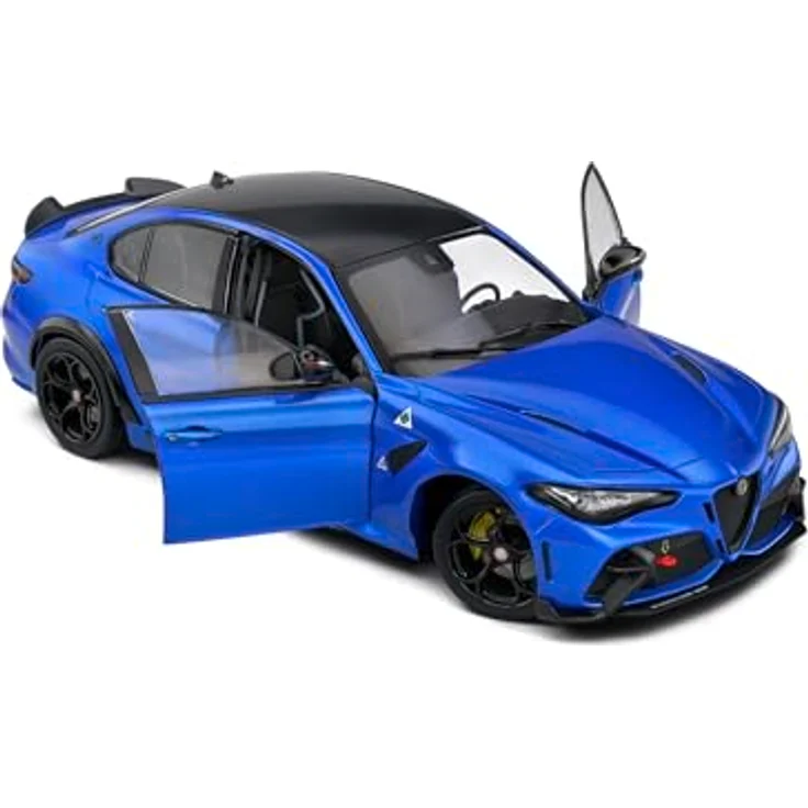 Solido 1:18 Alfa Romeo Giulia GTA 2022, detailgetreues Modellauto in blau aus hochwertigem Die-cast-Material – Bild 3