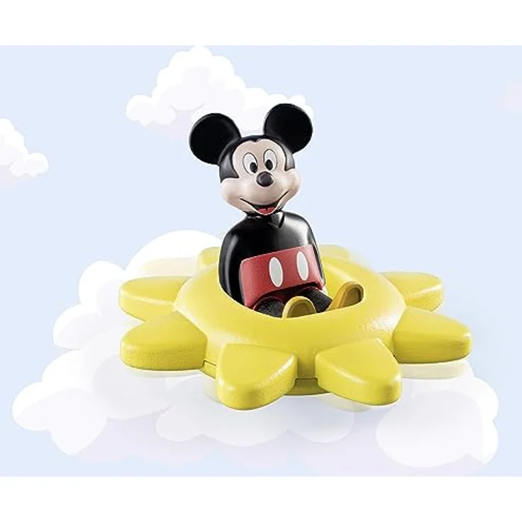 PLAYMOBIL 1.2.3 & Disney: Mickys Drehsonne Spielset mit Rasselfunktion zur Förderung der Feinmotorik, Mehrfarbig – Bild 4