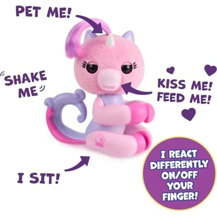 Fingerlings Magic Moods Einhorn, Funktionsplüsch mit magischen Farben – Bild 4