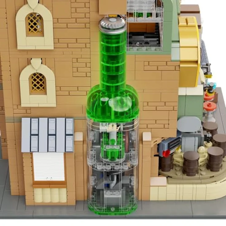 Pantasy Craft Brewery, Klemmbausteine-Set mit 3252 Teilen, nostalgisches Design, drei Minifiguren, modularer Aufbau – Bild 5
