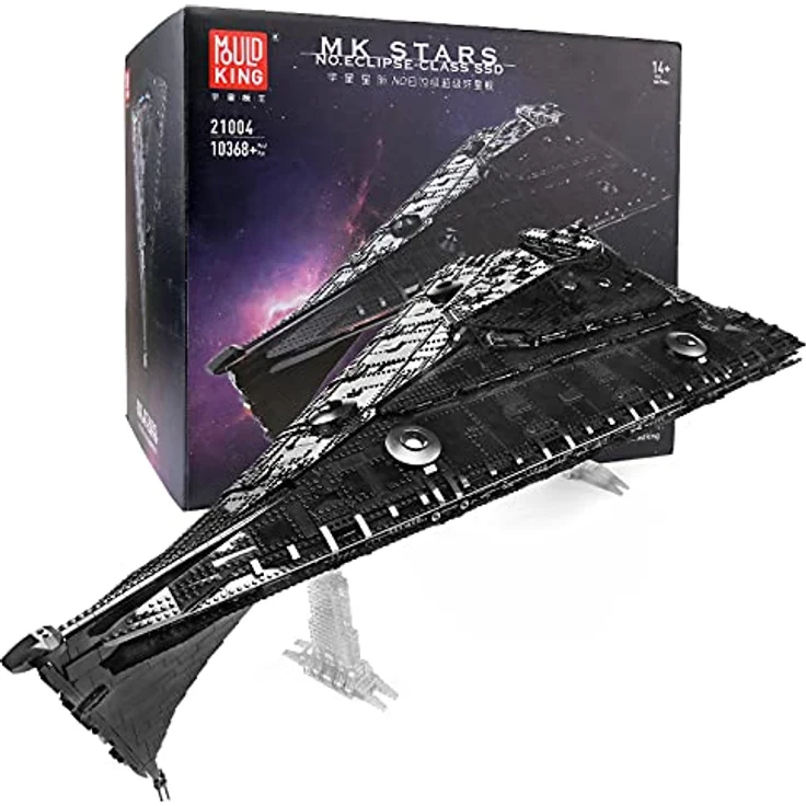 Mould King 21004 Dreadnought der Eclipse-Klasse, Modellbausteine für große Raumschiffe, 112 x 72 x 53 cm, kompatibel mit -Technologie, detailliertes Schlachtschiff-Design – Bild 1