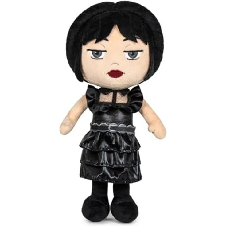 Play by Play Plüschtier Mittwoch WEDNESDAY Addams, 32 cm, mit Kleid und Ball Raven Dance – Bild 1