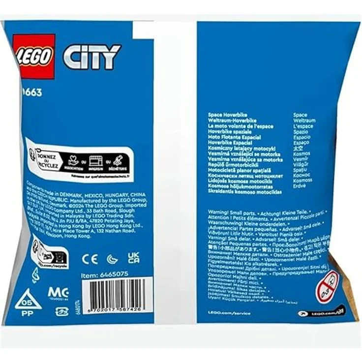 LEGO Weltraum-Hoverbike Polybag 30663, Klemmbausteine für unisex, Raumfahrt-Fans – Bild 3