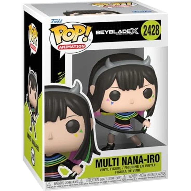 Funko Pop! Animation: Beyblade X - Multi Nana-Iro, Sammelfigur aus hochwertigem Vinyl, 9,5 cm hoch – Bild 1