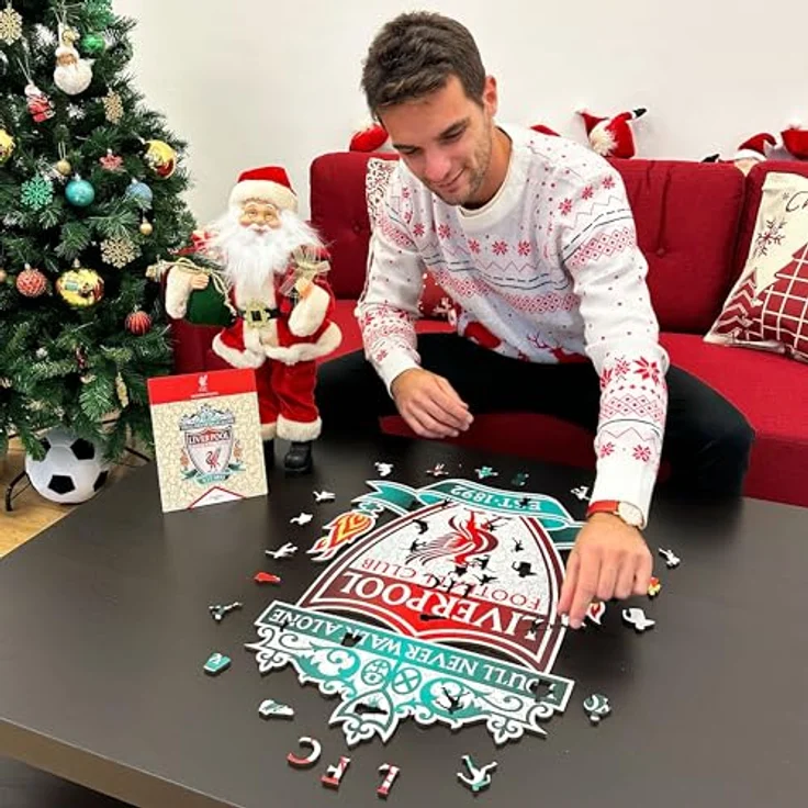 Iconic Puzzles Liverpool Crest Holzpuzzle, Größe L, 500 Teile, in lebendigen Farben – Bild 2