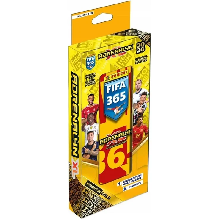 Hasbro FIFA 365 2026 Metal TIN No. 2 – MOMENTUM LIMITED, Exklusive Trading Card Sammlung mit 9 Karten, inklusive Limited Edition und Autograph Cards