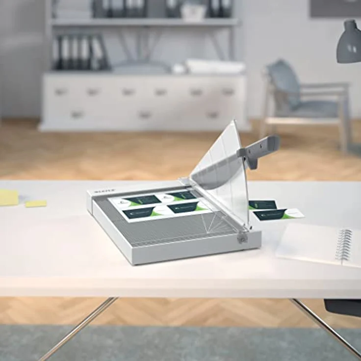 LEITZ Hebelschneider Precision A4, leichter Papierschneider mit rostfreier Stahlklinge für bis zu 10 Blatt – Bild 6