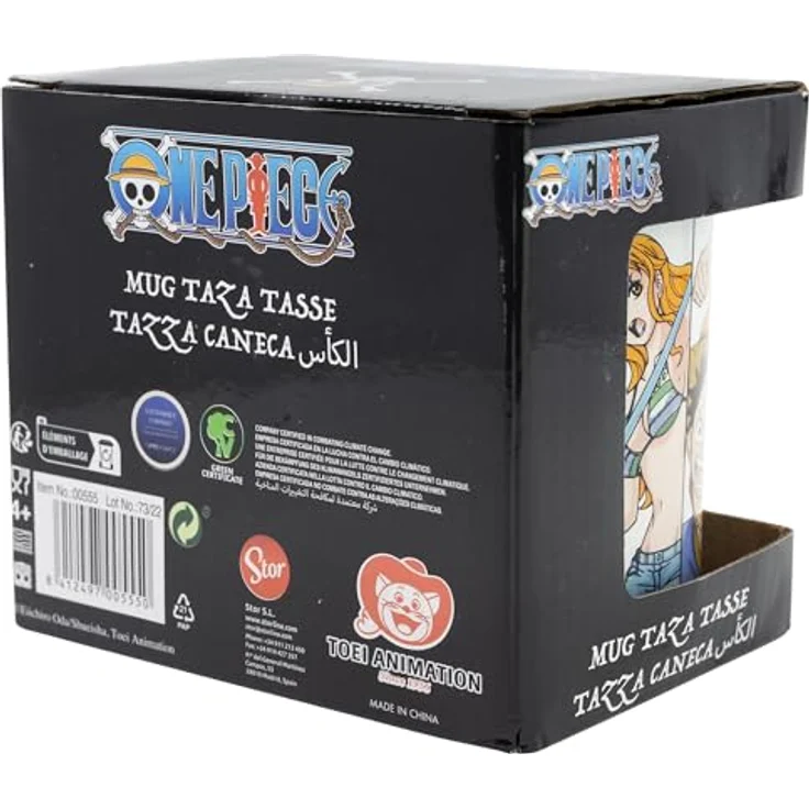STOR Ein Stück Anime-Charaktere Keramiktasse, 325 ml, mehrfarbig in Geschenkbox, mikrowellengeeignet – Bild 4