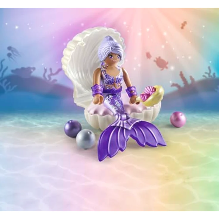 Playmobil® Konstruktions-Spielset Meerjungfrau mit Perlmuschel (71502), Princess Magic, (20 St), Made in Europe – Bild 6