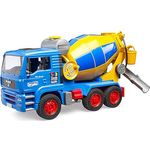 bruder 01063 MAN TGA Betonmisch LKW, 50 Jahre Sonderedition, 1:16, kippbares Fahrerhaus, drehbare Trommel, limitierte Ausführung