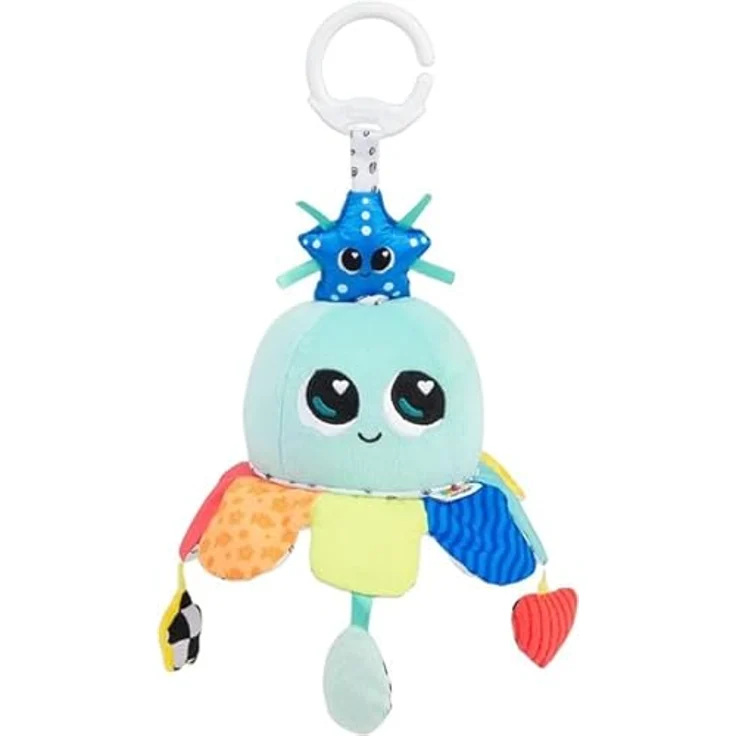Lamaze Beruhigender Salty Sam, Musikalisches Plüschspielzeug mit Sanften Klängen und Weichen Texturen, Sensorisches Entwicklungsspielzeug mit Bauchlage-Unterstützung, Ab Geburt Geeignet – Bild 4