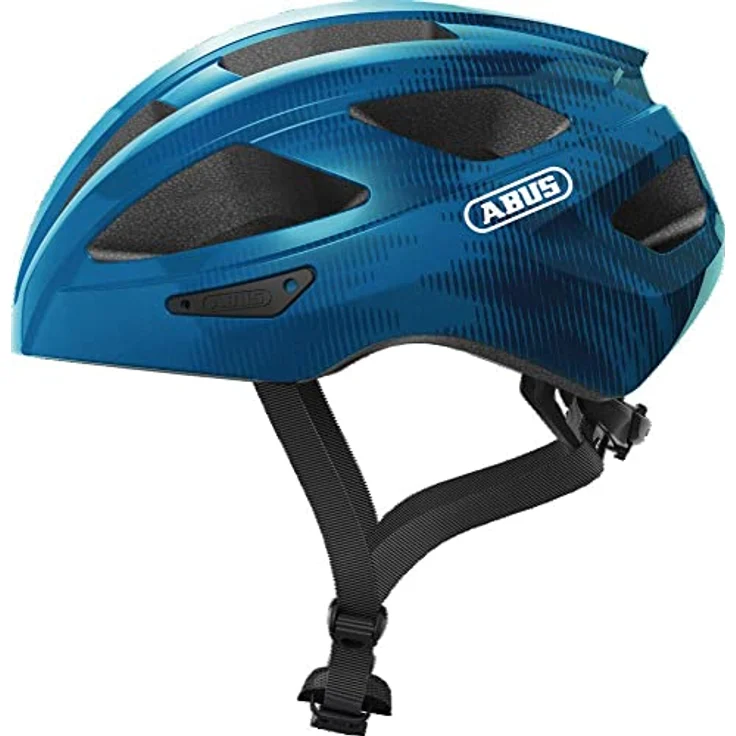 ABUS Rennradhelm Macator - sportiver Fahrradhelm für Einsteiger - auch für Zopfträger/-innen - für Damen und Herren - Blau, Größe L – Bild 4