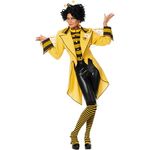 PARTY DISCOUNT WILBERS & WILBERS 4910 Bienenkönigin Frack für Damen, gelb-schwarz, elegantes Kostüm aus Premium-Stoff mit edlen Details, Größe 38