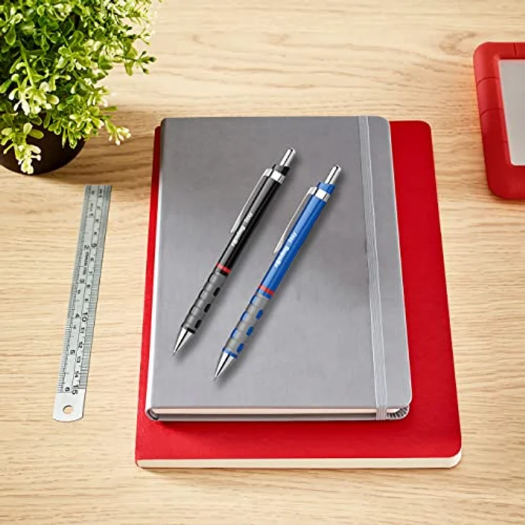 Rotring Tikky, Kugelschreiber in Blau mit gummiertem Griff, 1 mm Strichbreite – Bild 2