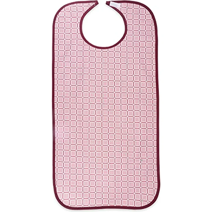 Sensalou Erwachsenen Lätzchen, wasserdichte Ess-Schürze aus hellblauem Frottee-Polyester, 90x45 cm, maschinenwaschbar – Bild 2