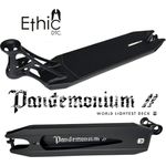 Ethic DTC Pandemonium V2 Stunt-Scooter Deck Schwarz Matt 500mm, leichtestes Park Deck der Welt