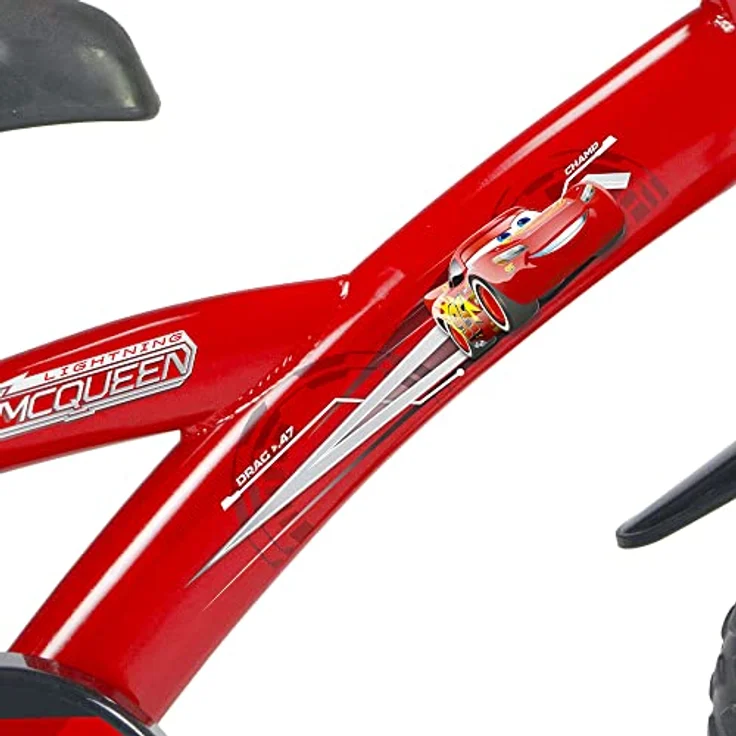 Huffy Disney Cars 12 Zoll Kinderfahrrad, rot - mit abnehmbaren Stützrädern und offizieller Disney Lizenz – Bild 3