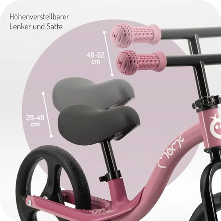 MoMi Laufrad Isoka 10 Zoll, LED-Leichträder mit Dynamo, höhenverstellbar, bis 35 kg – Bild 7