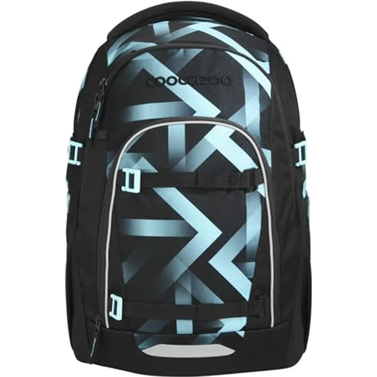 coocazoo Schulrucksack MATE, Laser Lights, ergonomisch mit Easy-Grow-System, 30 Liter Volumen, individuell gestaltbar – Bild 1