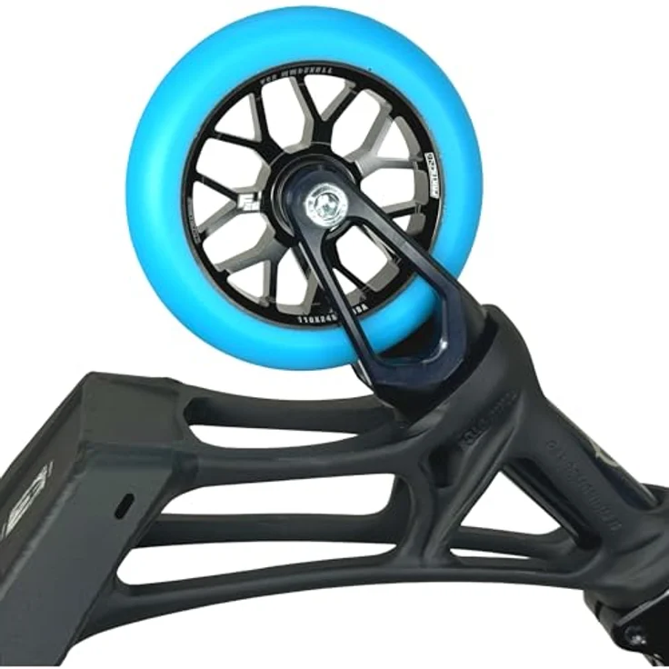 Fantic26 Spy7 Stunt-Scooter Rolle 110mm Abec11, Aluminium 6061, Schwarz / Pu Türkis – Bild 4
