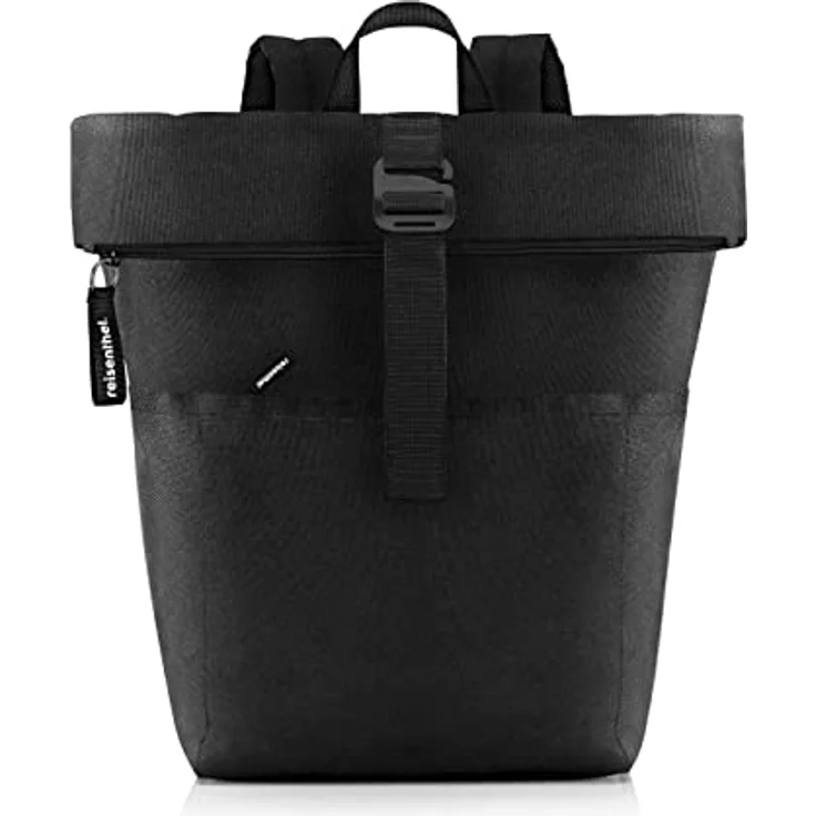 reisenthel rolltop backpack - urbaner und stylischer Rucksack, modernes Design, geräumiger Rucksack für Freizeit, Arbeitsweg und City-Trip, Farbe:schwarz – Bild 1
