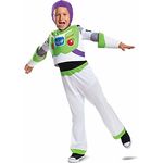 Disney Offizielles Classic Buzz Lightyear Kostüm Kinder, Astronaut Kostüm Kinder, Toy Story Kostum fur Jungen, Faschingskostüme Astronauten Roboter Geburstag Karneval Kind Costume Größ S