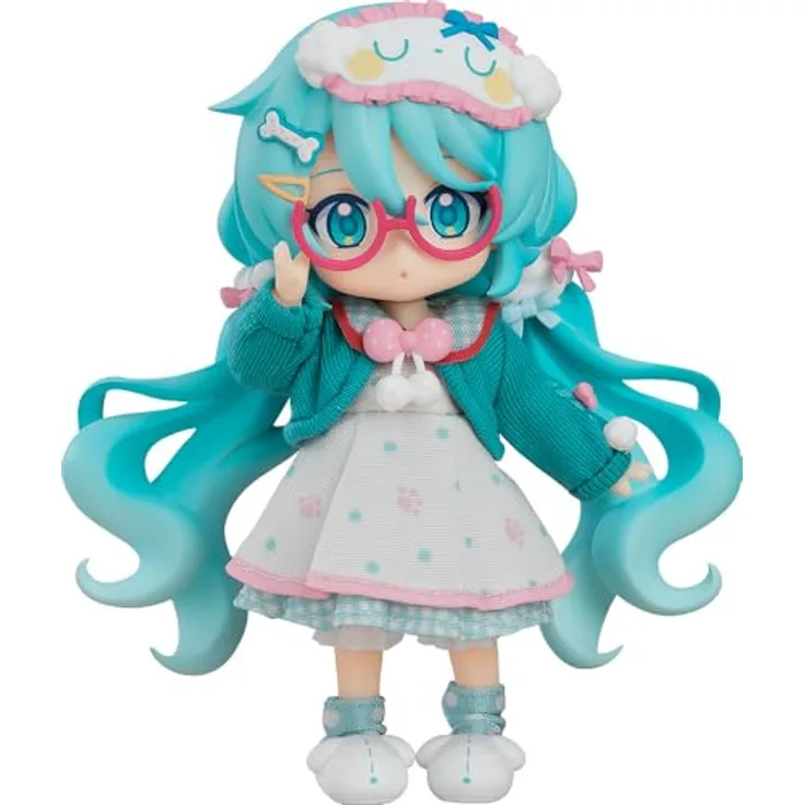Good Smile Company Hatsune Miku Loungewear Outfit Ver. 14 cm Nendoroid Puppe, Vocal Series 01, blau