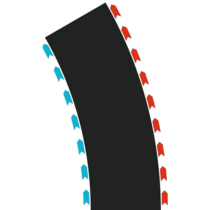 Carrera Hybrid Track Pack Kurven Radius, Erweiterungsset mit 4 Teilen, 30° Eckabschnitten, 2 Rechts- und 2 Linkskurven für spannende Spurführungen