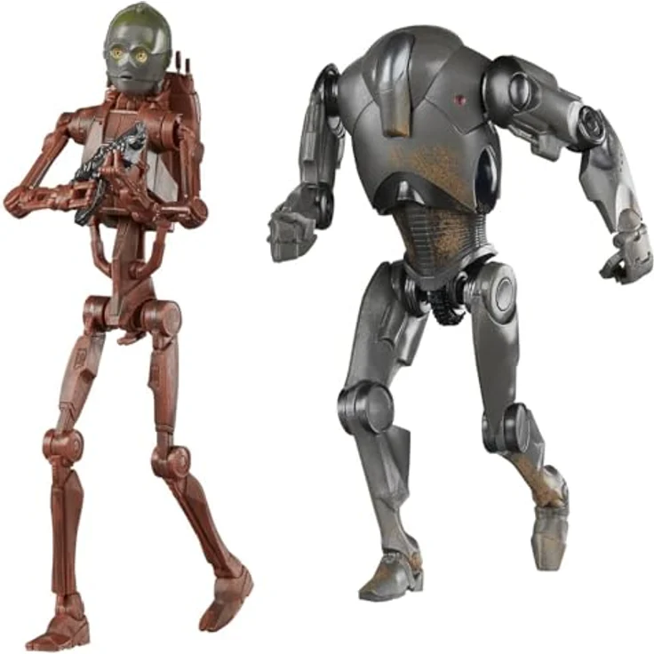 Star Wars The Black Series C-3PO B1 Battle Droid und Super Battle Droid, 15 cm, detailgetreu mit mehreren Gelenkpunkten und charakterspezifischem Zubehör – Bild 1