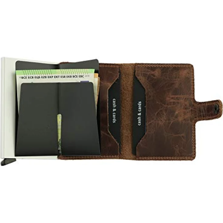 Secrid Vintage Miniwallet Börse mit RFID Schutz 6.5 cm Brown - Preisvergleich – Bild 3