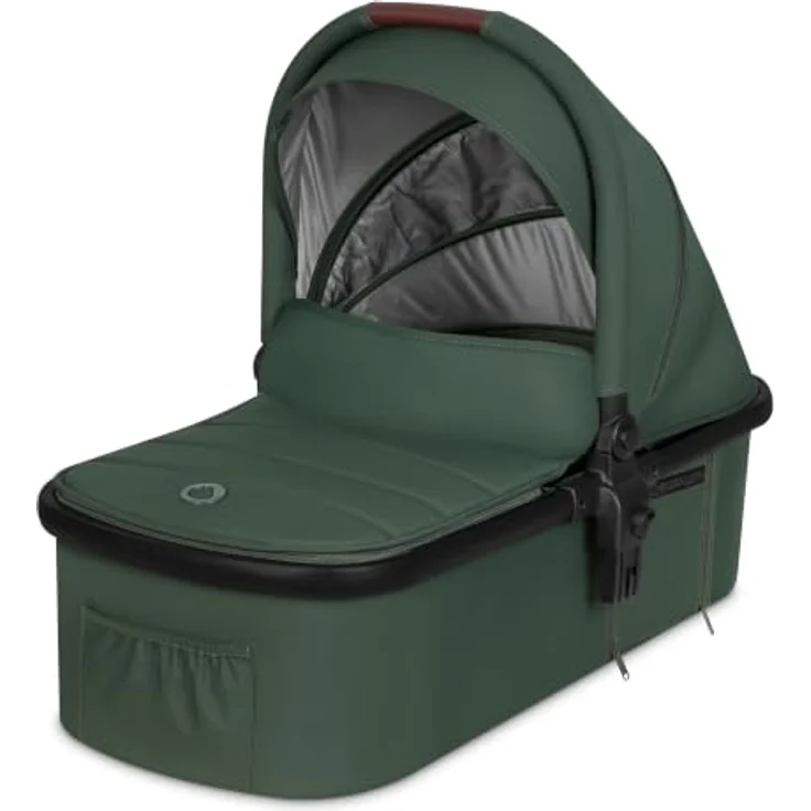Lionelo Amber LO-AMBER 3IN1 Kombikinderwagen, Set mit Babywanne, Autositz, Moskitonetz und Regenschutz, Green Forest – Bild 8