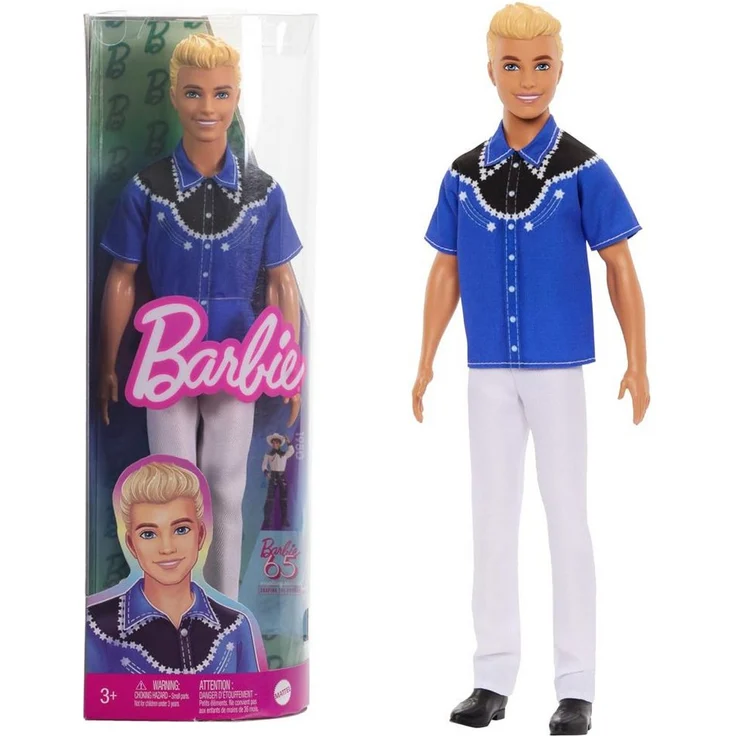 Barbie Anziehpuppe Ken Puppe blond Western Style Mattel Fashionistas 226 – Bild 1
