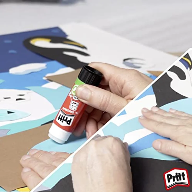 PRITT Klebestift, zuverlässiger Bastelkleber mit starkem Halt und sauberer Anwendung, lösungsmittelfrei – Bild 5