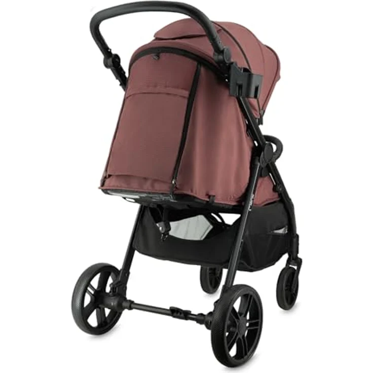 MoMi CLARA Kinder-Buggy in Burgund, verstellbar für Kinder bis 22 kg, mit umfangreichem Zubehörset – Bild 16