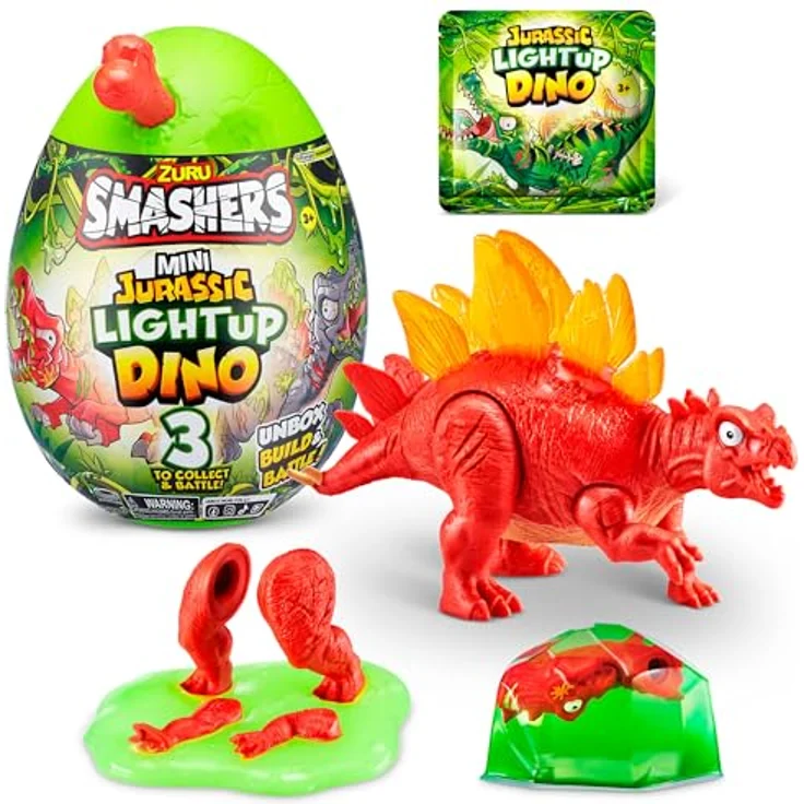 ZURU Smashers - Jurassic Light Up Dino Ei Mini Serie 1, Sammelfigur mit leuchtenden Dino-Überraschungen, sortierter Artikel – Bild 10