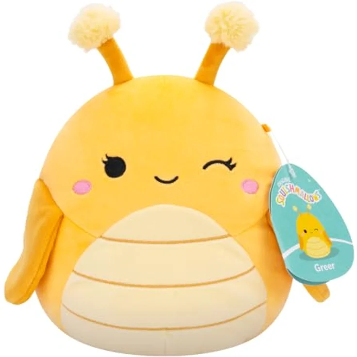 Squishmallows Original, Greer die gelbe Grashüpfer, 19,1 cm, superweiches Kuscheltier zum Sammeln – Bild 1