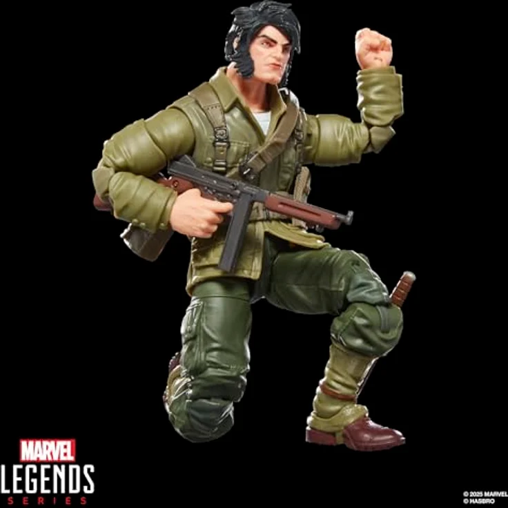 Marvel Legends Series Wolverine (WWII Logan), Action-Figur mit 7 Accessoires, 15 cm, über 20 Bewegungspunkte – Bild 3
