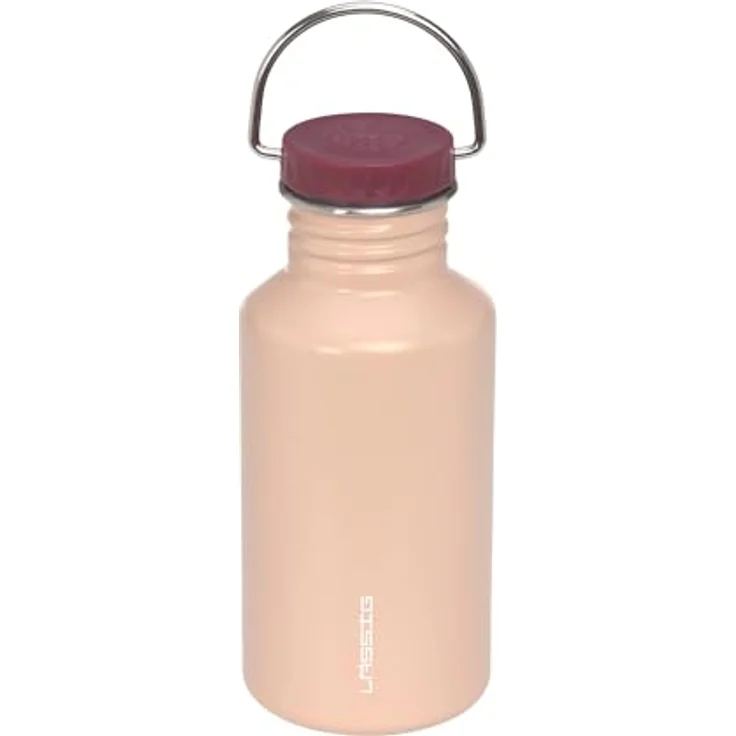 LÄSSIG Trinkflasche Edelstahlflasche BPA-frei 500ml Kinder Kita Kindergarten auslaufsicher mit Sporttrinkverschluss rosa – Bild 3
