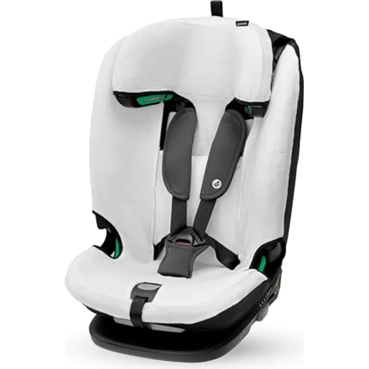 Maxi-Cosi Sommerbezug aus Bio-Baumwolle für Titan Plus i-Size, Kindersitzbezug, atmungsaktiv, Naturweiß, maschinenwaschbar